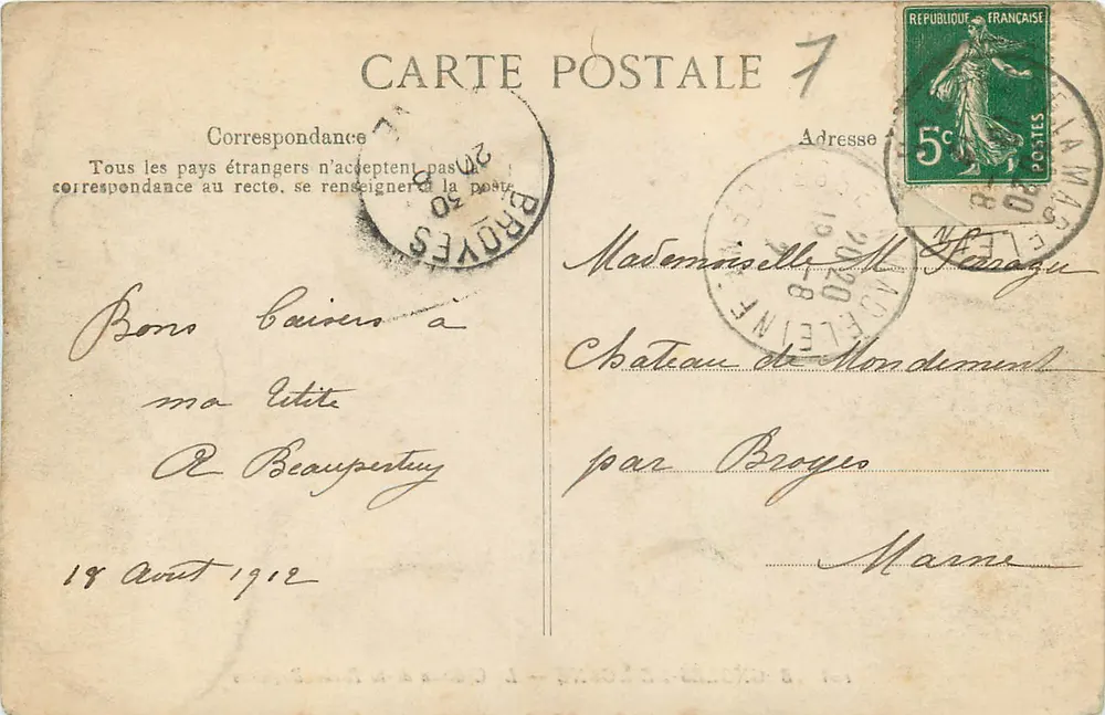 Bagnolès-de-l'Orne — Le Château de la Roche-Bagnoles - Verso