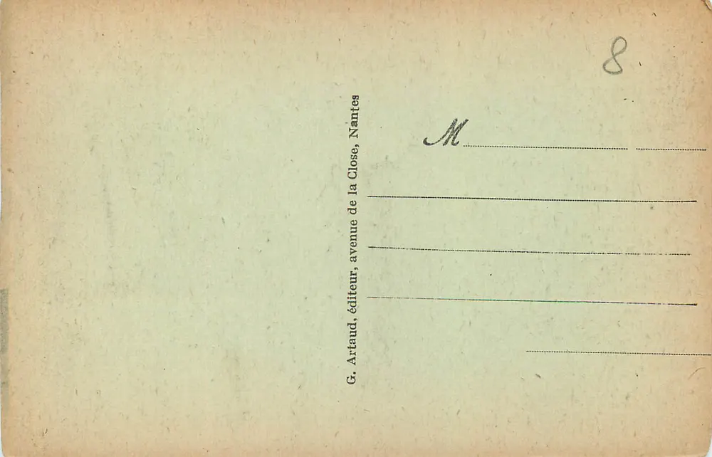 Alençon — Les Tours du Château (XIVe et XVe siècles) — G. Artaud, Nantes - Verso