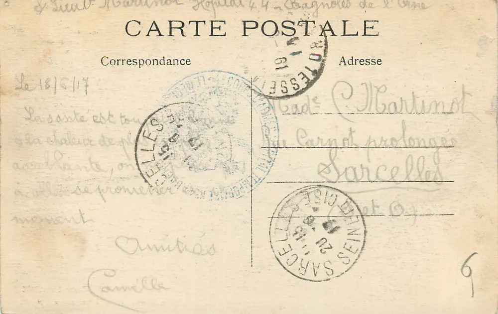 Bagnole-de-l'Orne — L'Hôtel des Thermes — A.D. n°15 - Verso