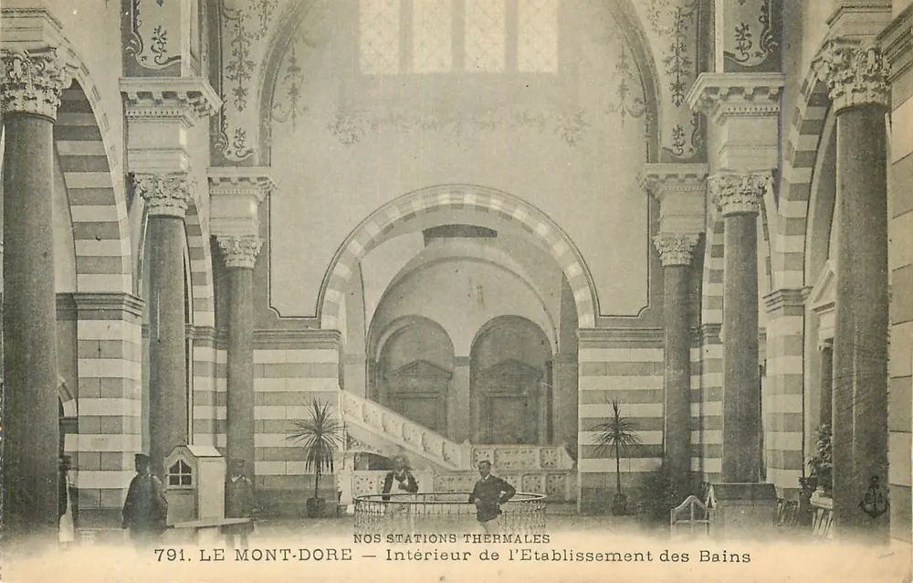 Le Mont-Dore — Innenansicht des Badehauses — Unsere Thermalstationen - Vorderseite