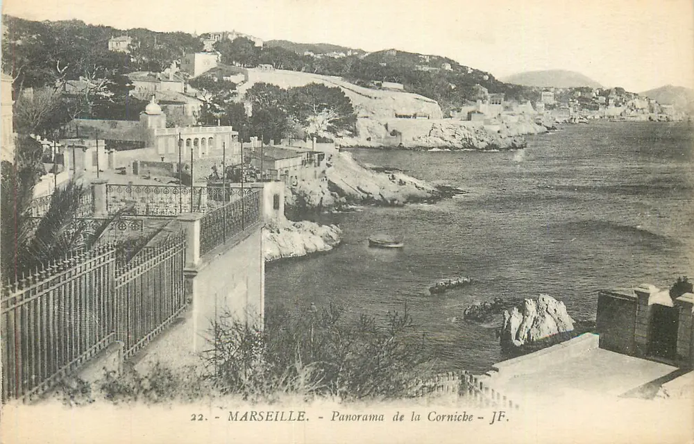 Marseille - Panorama da Corniche - J.F. - Frente