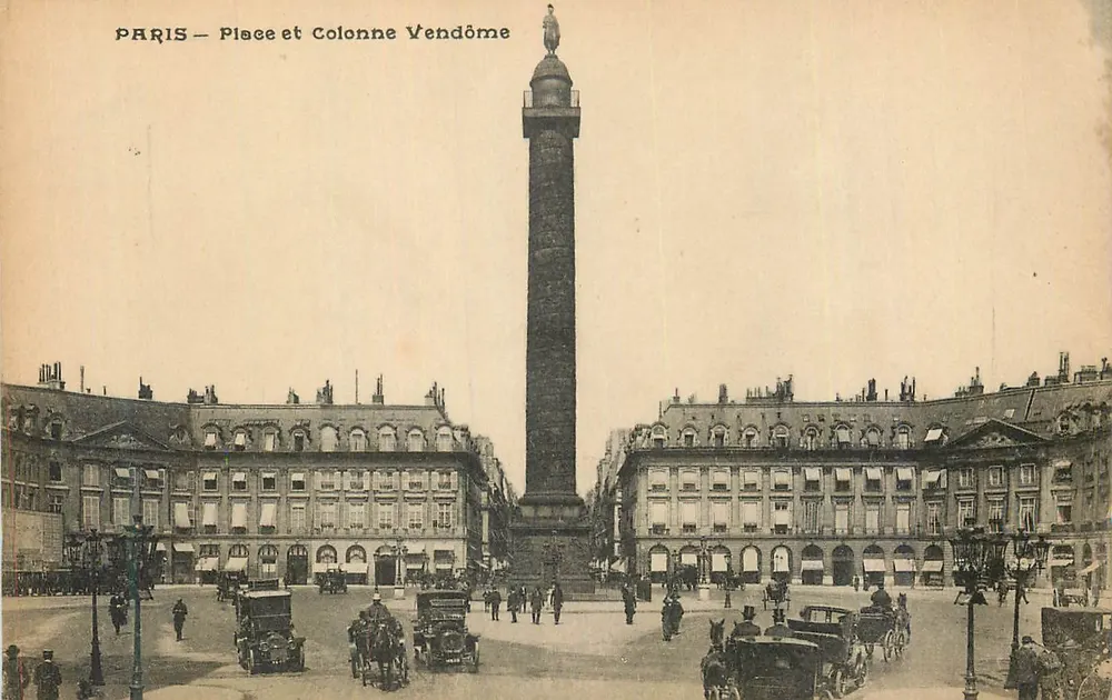 Paris — Praça e Coluna Vendôme — Impr. Edia, Versailles - Frente