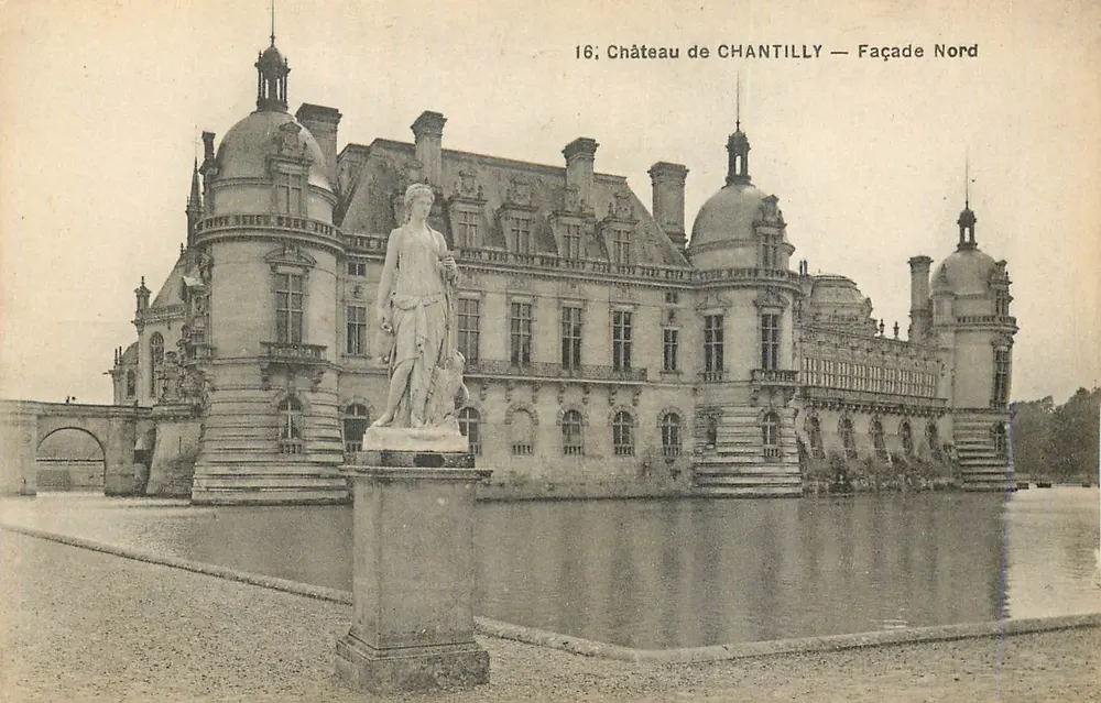 Zamek w Chantilly — Front północny — A. Bourdier, Versailles - Awers