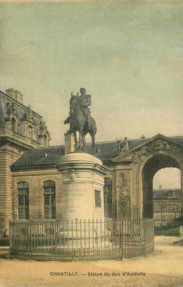 Chantilly — Statue of the Duke of Aumale — anonymous publisher, serial number not visible - Front