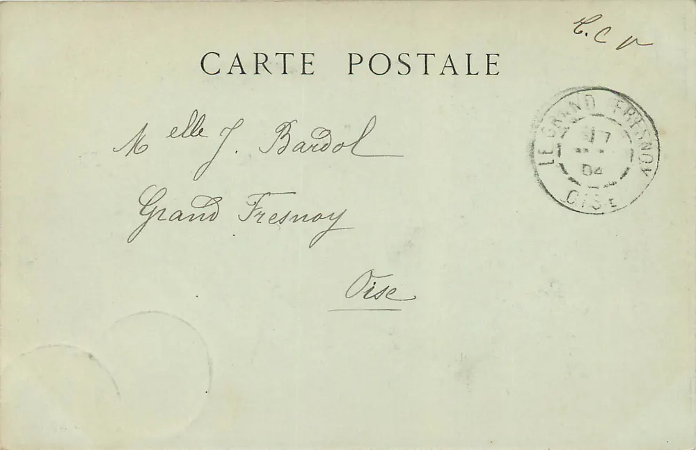 Château de Chantilly — La Chambre du Prince de Condé — Éditeur : L. Impr. de Paris - Verso