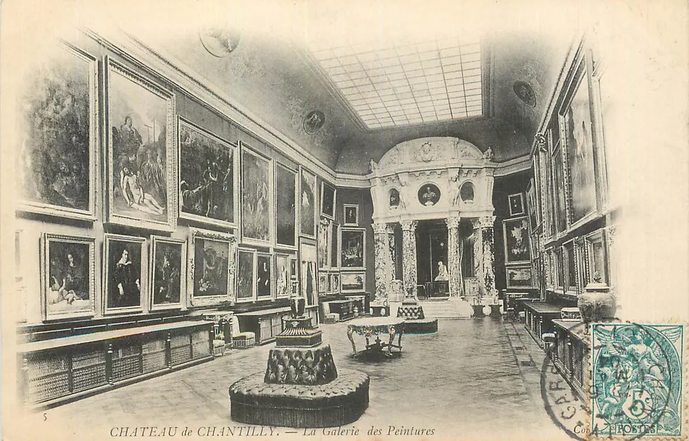 Schloss Chantilly — Die Galerie der Gemälde — Verlag: C. A. Z. — Nr. 5 - Vorderseite