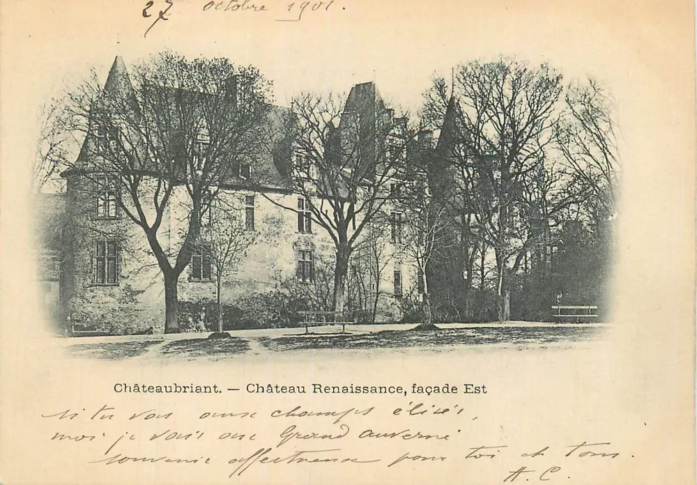 Châteaubriant — Renaissancekasteel, Oostelijke Facade — H.C. (uitgever ?) - Voorkant