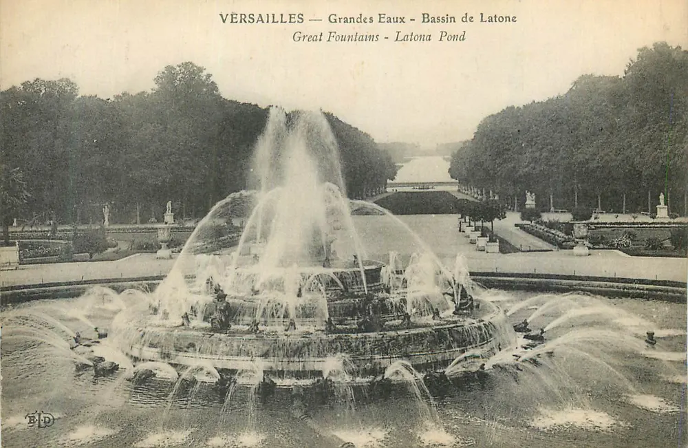Versailles — Grandes Eaux - Bassin de Latone — BID - Recto