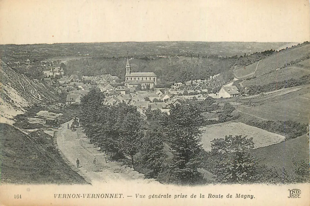 Vernon-Vernonnet — Allgemeiner Blick vom Route de Magny — JND Phot. - Vorderseite