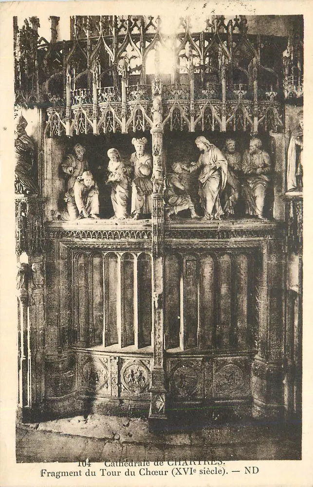 Fragment des Chorumschlages — Kathedrale von CHARTRES — ND - Vorderseite