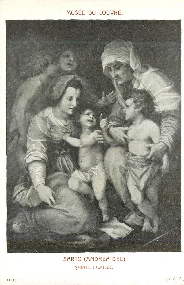Heilige Familie — Werk von Sarto (Andrea del) — Louvre-Museum - Vorderseite