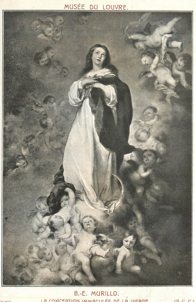 A Conceição Imaculada da Virgem — B. E. Murillo — Museu do Louvre - Frente