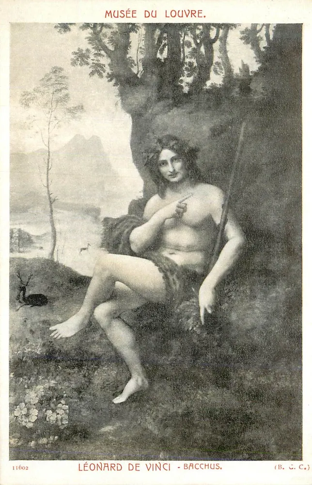 Museu do Louvre — Léonard de Vinci - Bacchus — (B. C. C.) - Frente