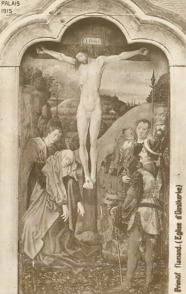 Crucificação — Primitivo flamengo — Igreja de Oostkerke - Frente