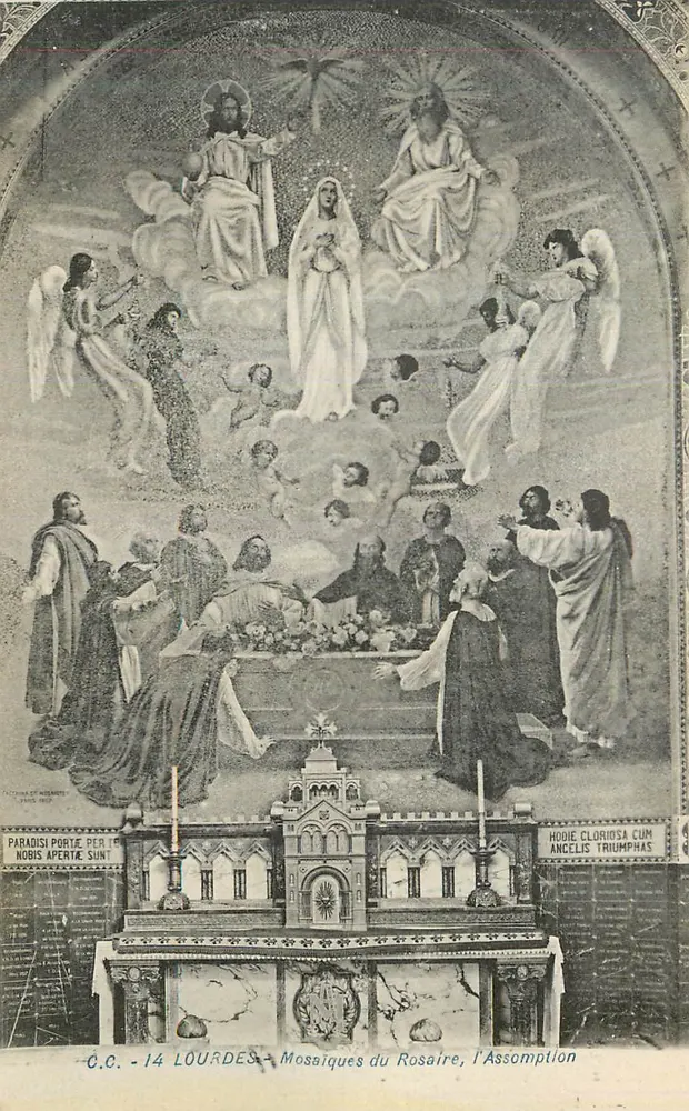 Lourdes — Mosaicos do Rosário, a Assunção — O.C. - 14 - Frente