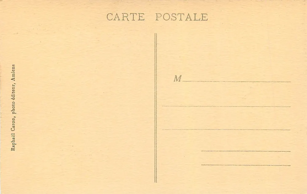 Les Noces de Cana — Cathédrale — Amiens - 3e Série, N° 107 - Verso
