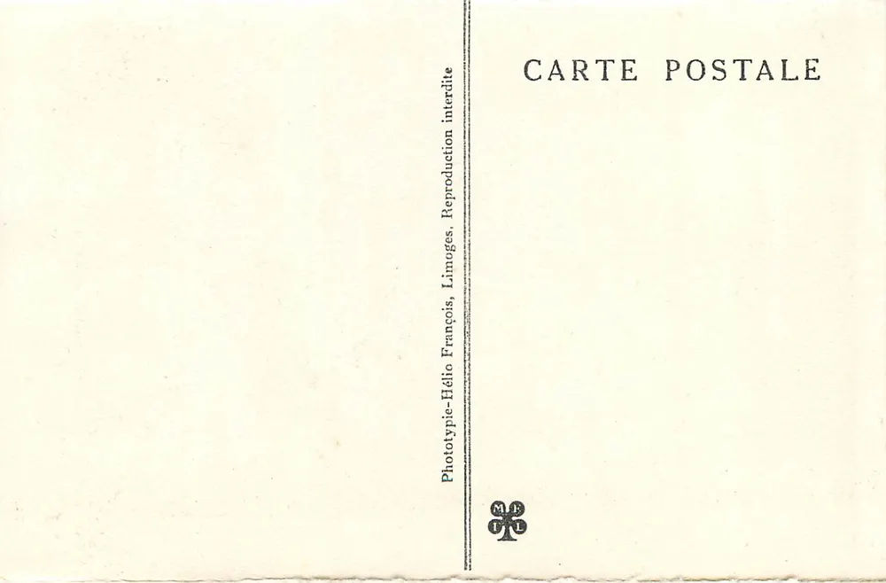 Höhle von PADIRAC (Lot) — Das Chalet der Höhle und die Terrasse — Phototypie-Héliotype, Limoges - Rückseite