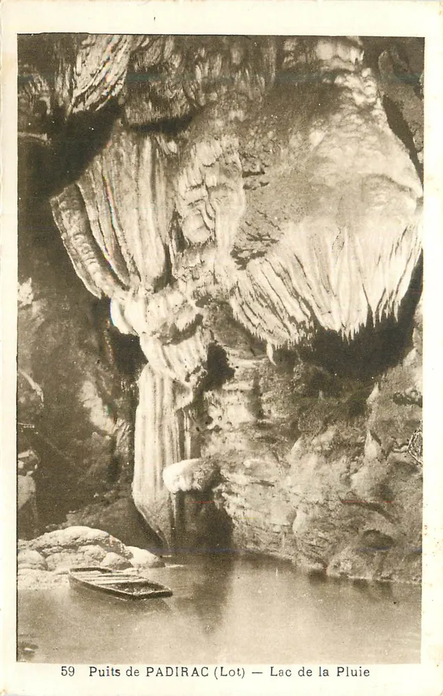 Puits de PADIRAC (Lot) — Lac de la Pluie — Phototypie-Héliotype, Limoges - Recto