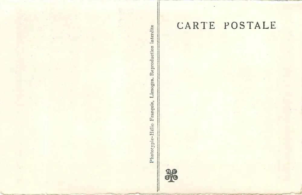 Poço de PADIRAC (Lot) — A grande Pendeloque — Fototipia-Heliopia, Limoges - Verso