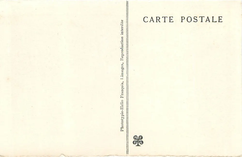 Quelle von Padirac (Lot) — Ansicht von Stalaktiten und Stalagmiten am Crocodile's Step — Phototypie-Hélios, Limoges - Rückseite
