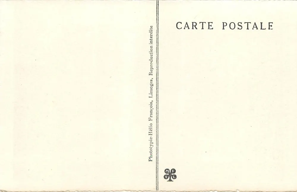 Poço de PADIRAC (Lot) — O Passo do Crocodilo (aval) — Fototipia Hélios, Limoges - Verso