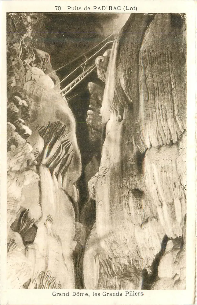 PAD'RAC (Lot) — Grand Dôme, die Großen Säulen — Phototypie-Hélo, Limoges - Vorderseite