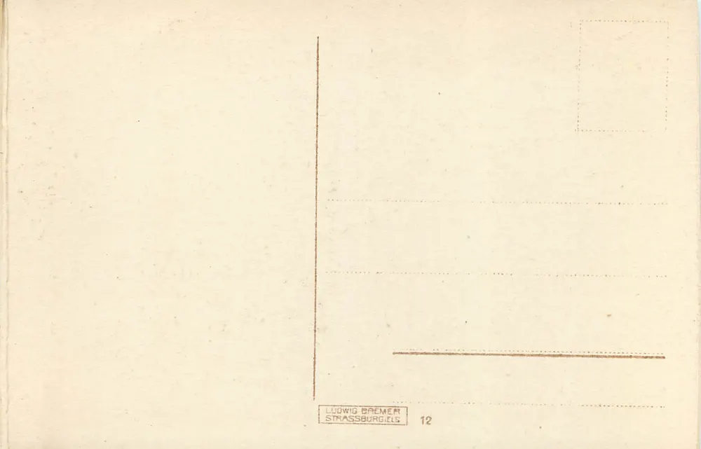 Strasbourg i. Els. — Vista do pequeno Frankreich — Ludwig Dremmer, n°12 - Verso