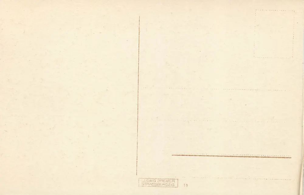 Alt-Strassburg i. Els. — Vista do Pflanzbad — Ludwig Bremer - Verso