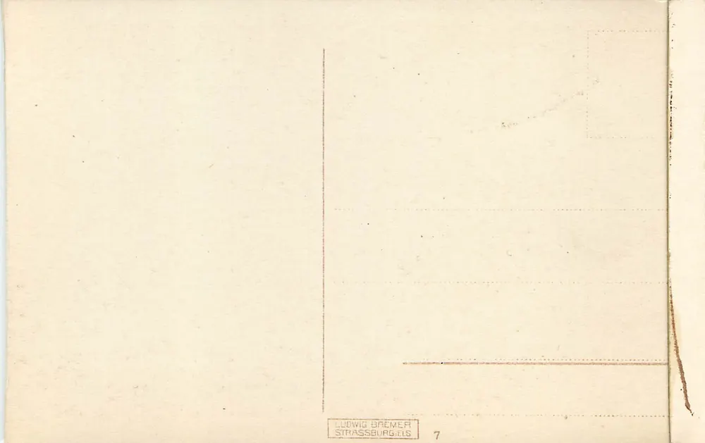 Strasbourg i. Els — Drachenschule — Ludwig Bremer, n°7 - Verso