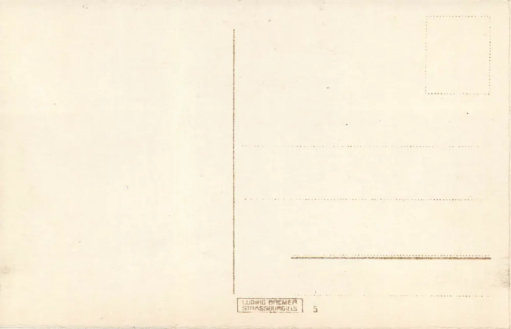 Strasbourg i. Els — Rabenbrücke com Münster — Bernhard Röhlé - Verso