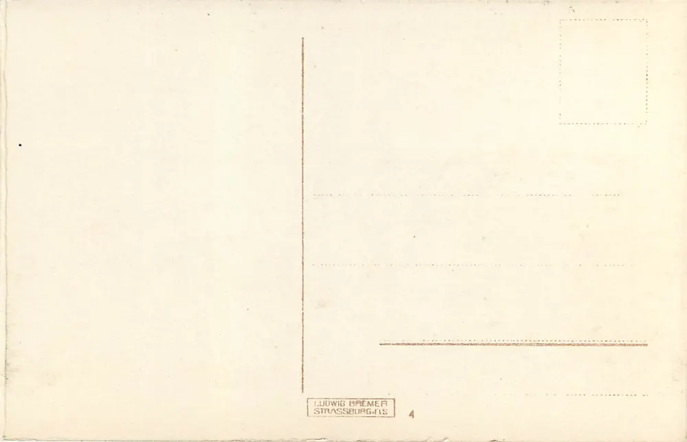 Alt-Strassburg i. Els. — Frauenhaus — Ludwig Bremer - Verso