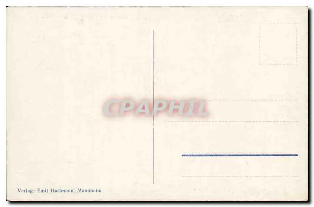Meersburg (Bodensee) — Burghof — Verlag Emil Hartmann, Mannheim, Seriennummer 540 - Rückseite