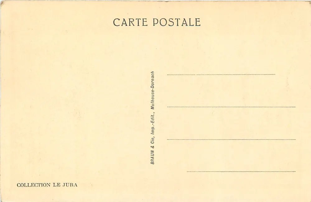 Castelo do Pin — Interior e torre de defesa — Braun & Cie, Mulhouse-Dornach - Verso