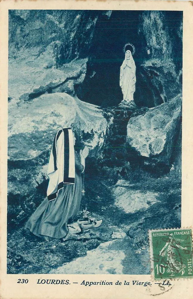 LOURDES — Aparição da Virgem — LL, n°230 - Frente