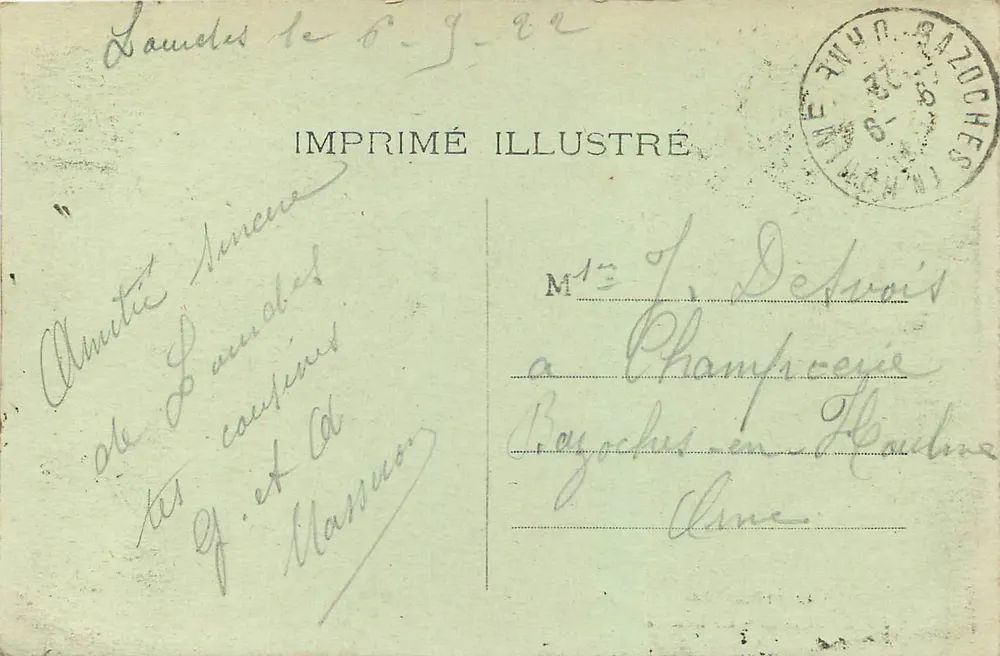 Lourdes — O Rosário — Imprimé Illustré, n° 96 - Verso