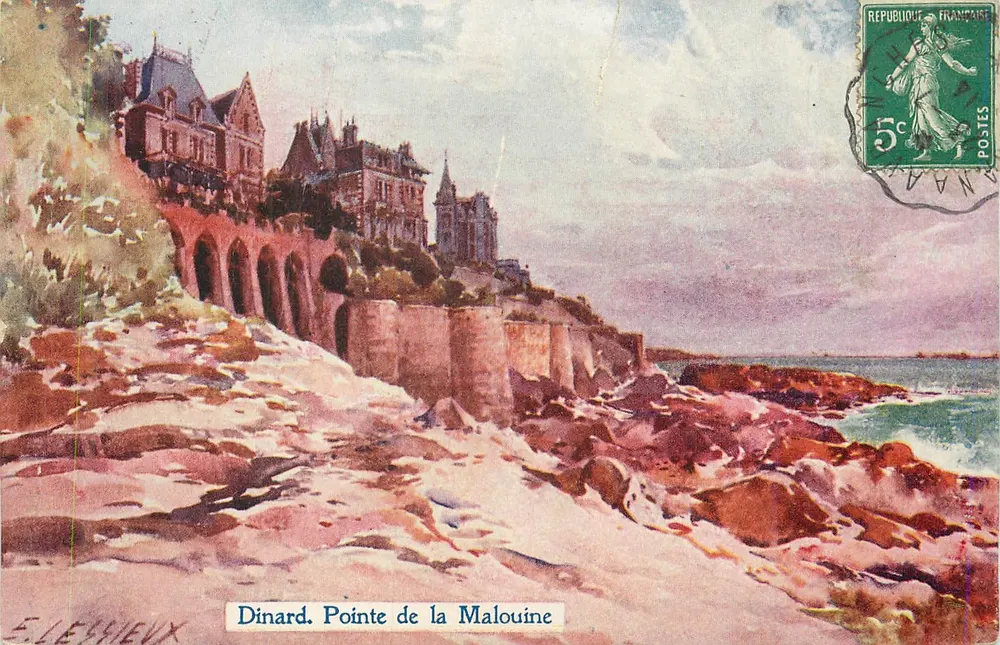 Dinard. Ponta da Malouine — E. Leschieux — editor L&N - Frente