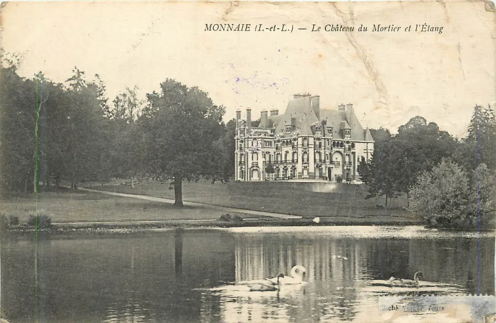 Monnaie (I.-et-L.) — Schloss Mortier und der See - Vorderseite