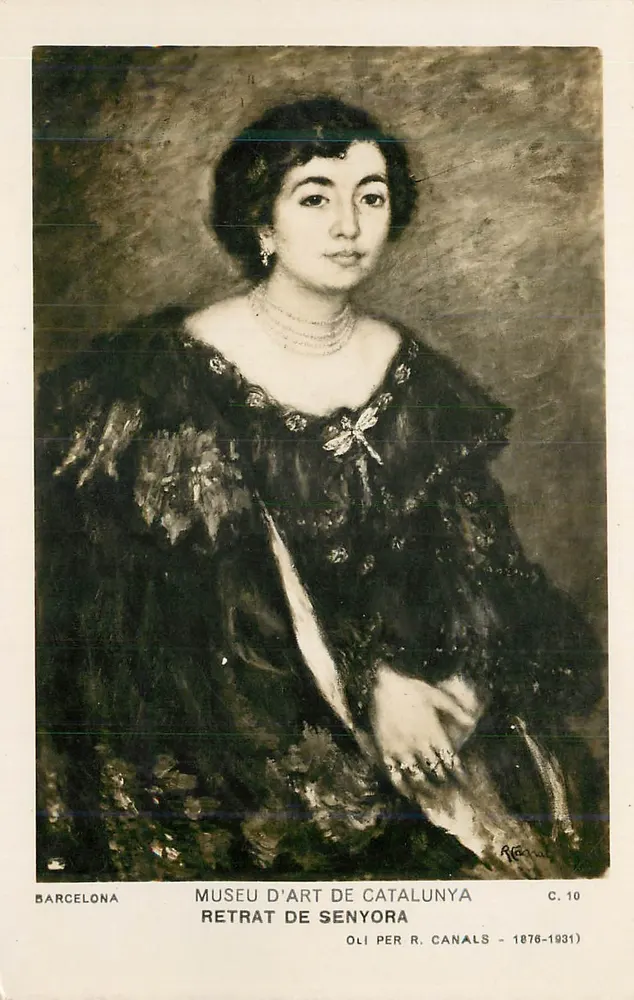 Barcelone — Retract de Senyora — Musée d'Art de Catalogne, série C. 10 - Recto