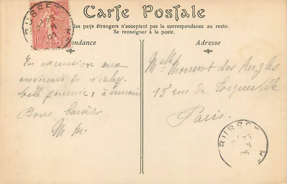 Arredores de VICHY — O Castelo de Busset — ND P - Verso