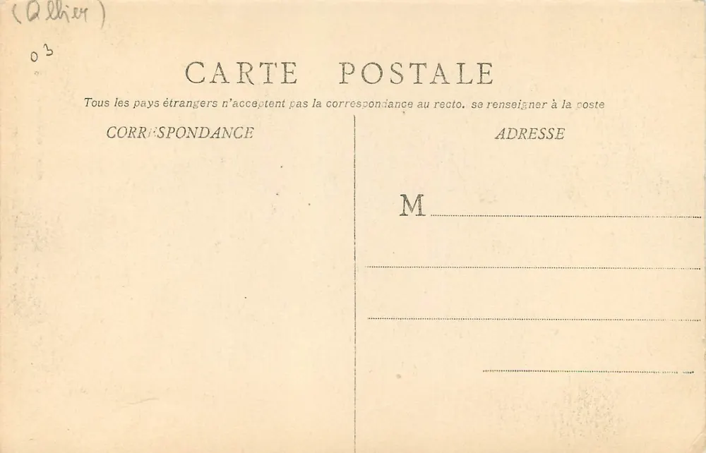 Château de la Chaussière — Vieuve — Phototype Bourgeois Frères Châlon - Back