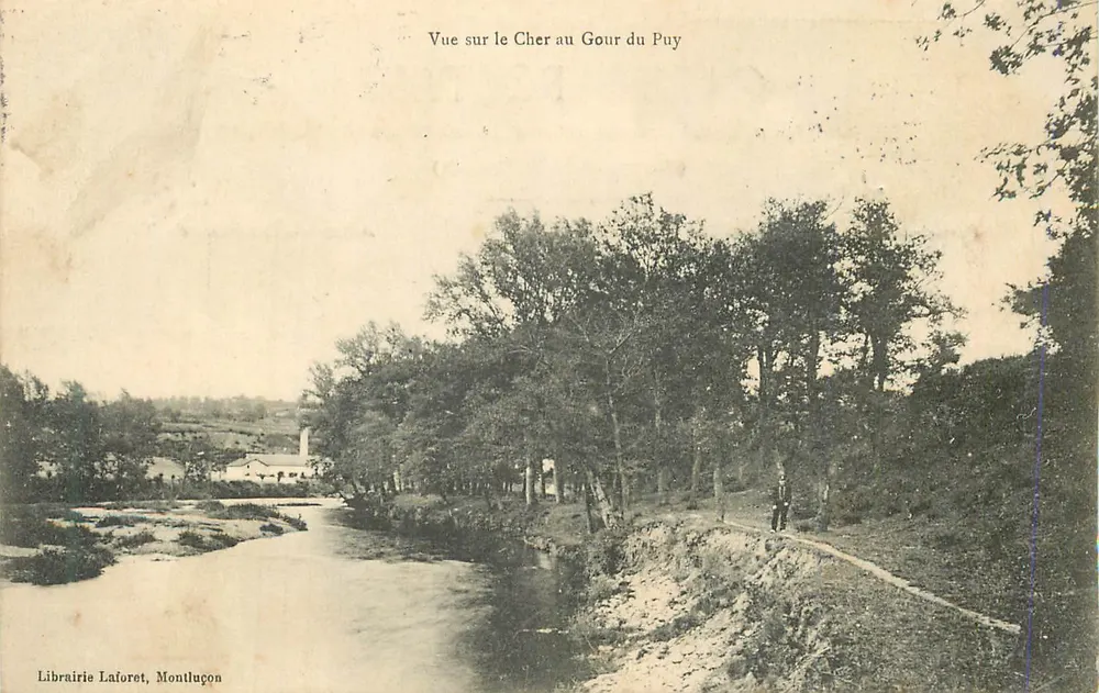 Vista do Cher no Gour du Puy — Livraria Laforet, Montluçon - Frente