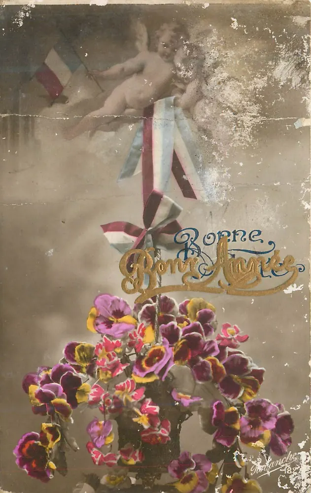 Buquê de pensamentos — Boa Ano — Rolançhe 182 - Frente