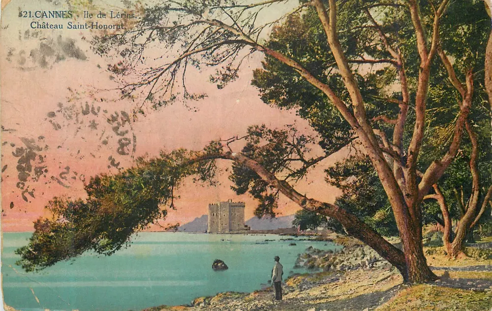 Cannes - Île de Lérins. Château Saint-Honorat — Édition Giletta, Nice, n°21 - Recto