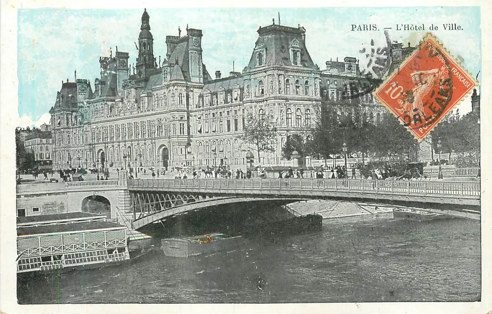 Paris — O Hotel de Ville — J.C. Paris - Frente
