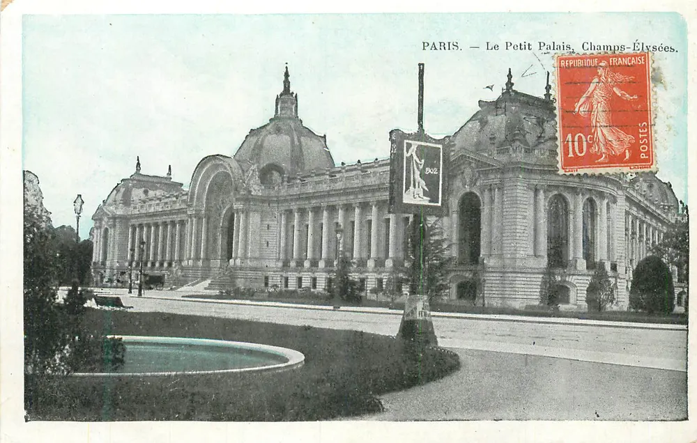 PARIS — O Pequeno Palácio, Champs-Élysées — Editor não identificado, número de série não visível - Frente