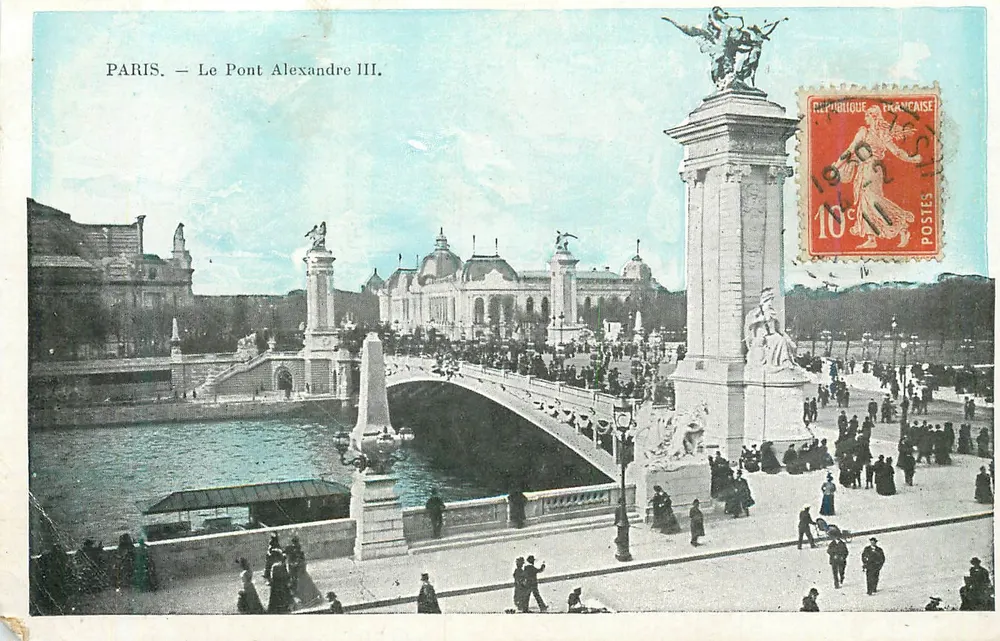 Paryż — Most Alexandre III — J.C. Paris - Awers