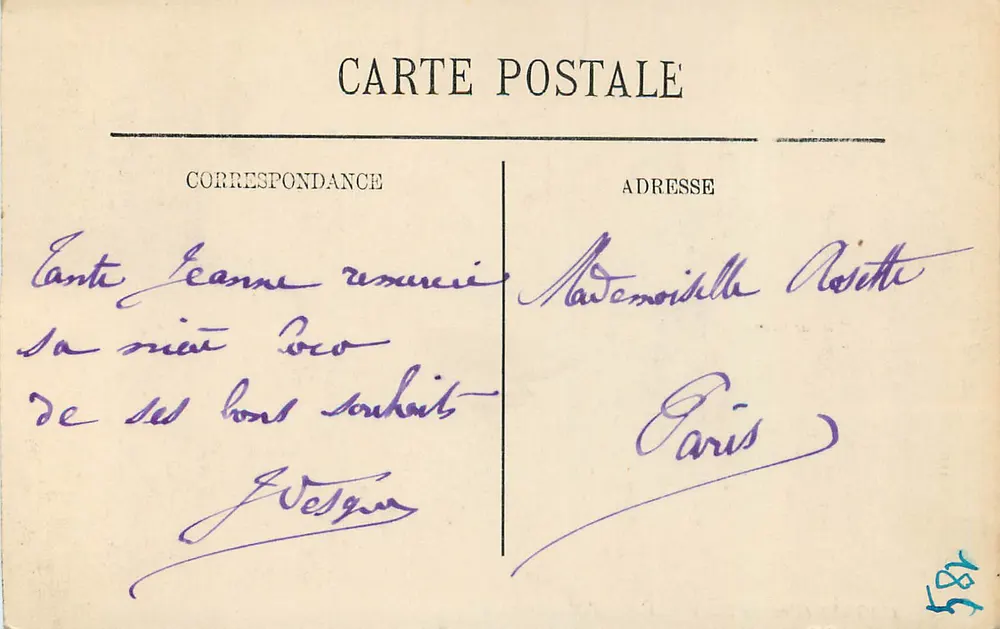 Cagnes (perto de Nice) — Estudo de Oliveiras — LL. n°14 - Verso