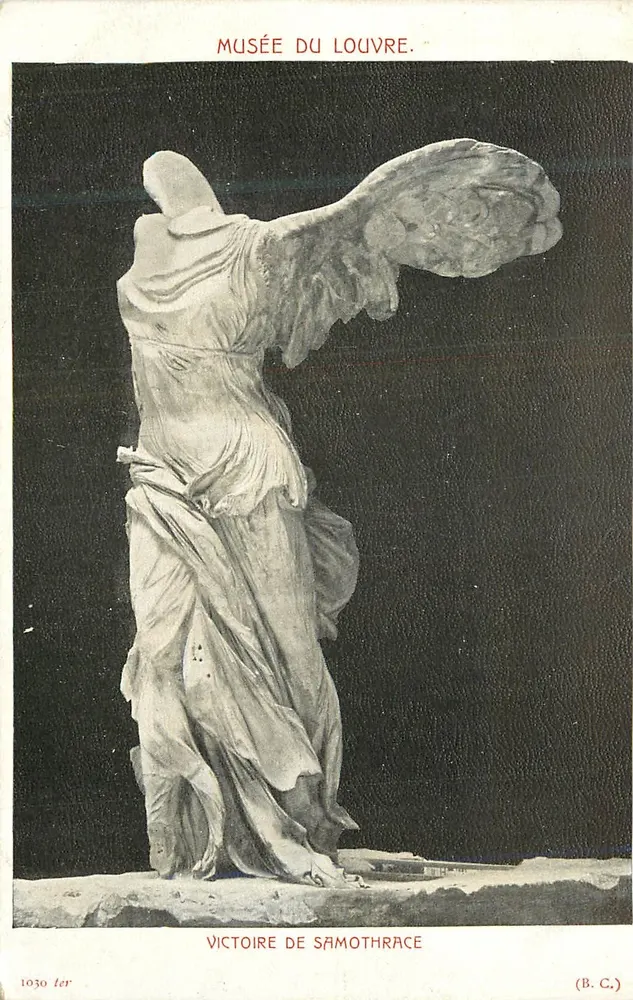 Vitória de Samotrácia — Museu do Louvre — (B.C.) n° 1030 ter - Frente
