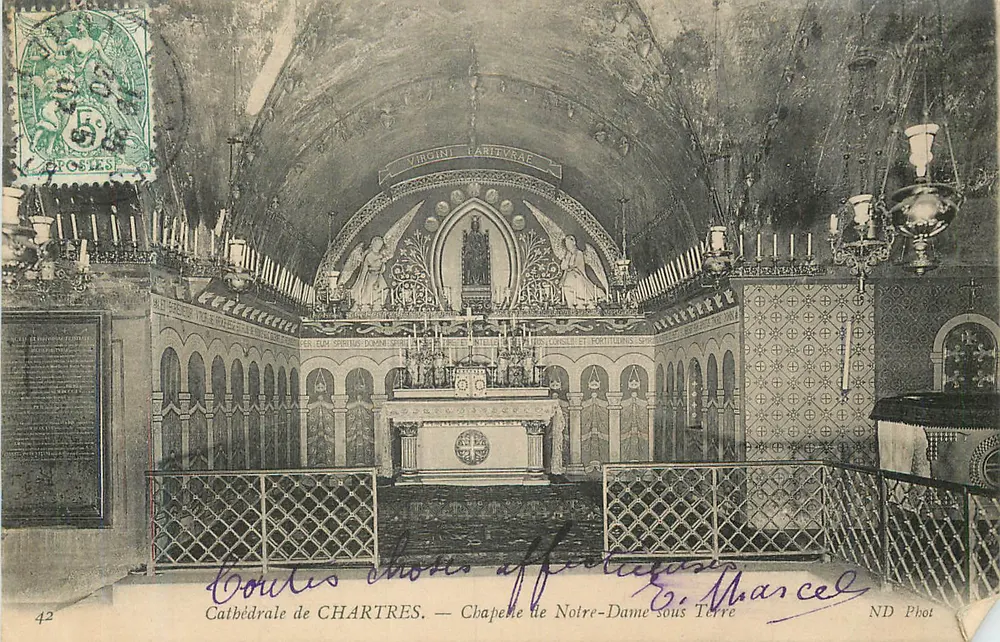 Chartres-Kathedrale — Kapelle Notre-Dame unter der Erde — ND Phot - Vorderseite
