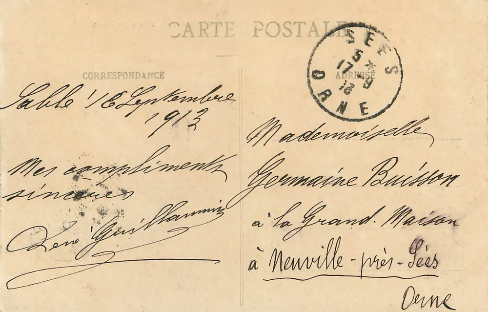 Solemes (Sarthe) — Abadía de los Benedictinos — Edición J. Malus - Reverso